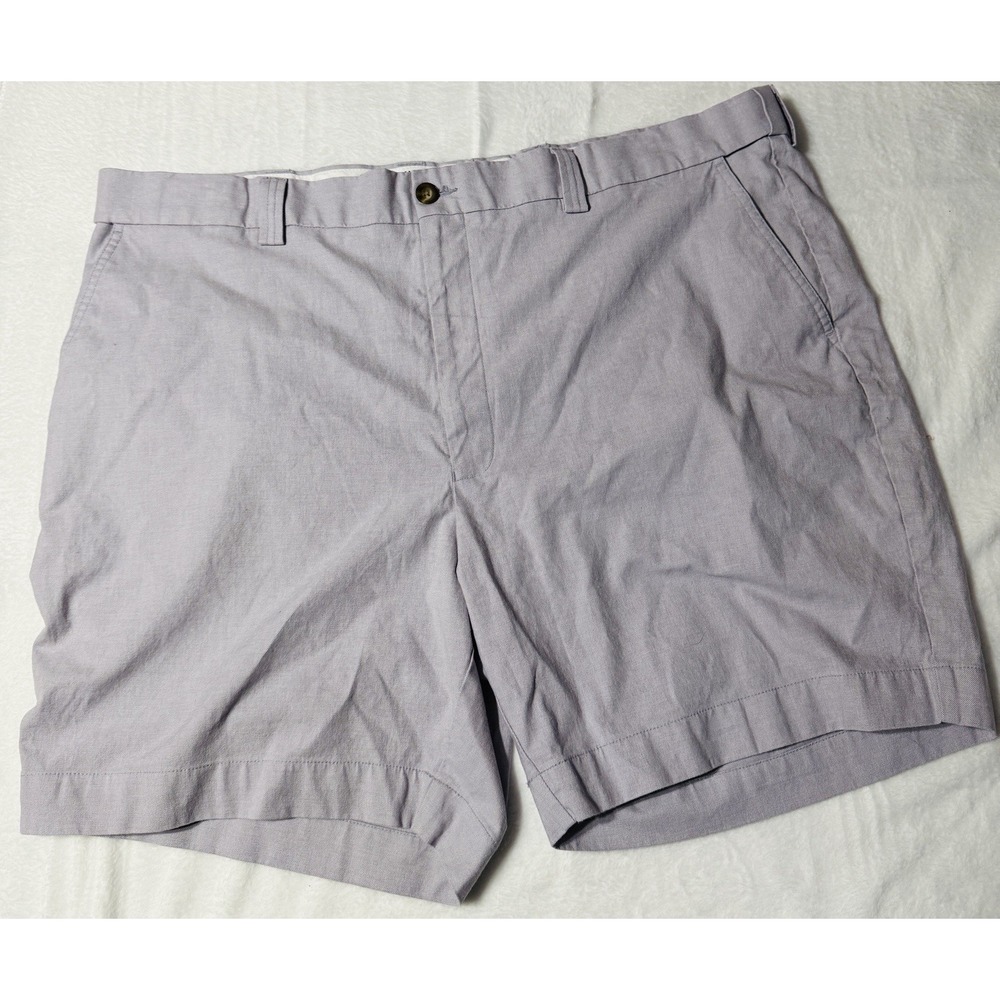 Oak Hill DXL Mens Shorts 46W Lavender Flat Front Stretch Big Tall Casual Chino
